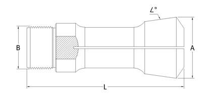 3/4'' Turning Collet Round Bore Dia 5 mm